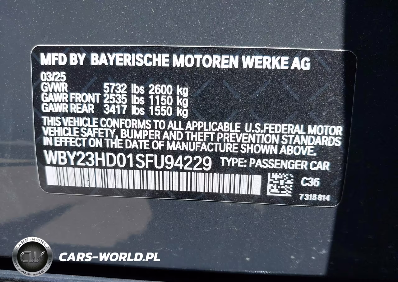 2025 BMW I4 Gran Coupe Edrive40 VIN:WBY23HD01SFU94229 - 9