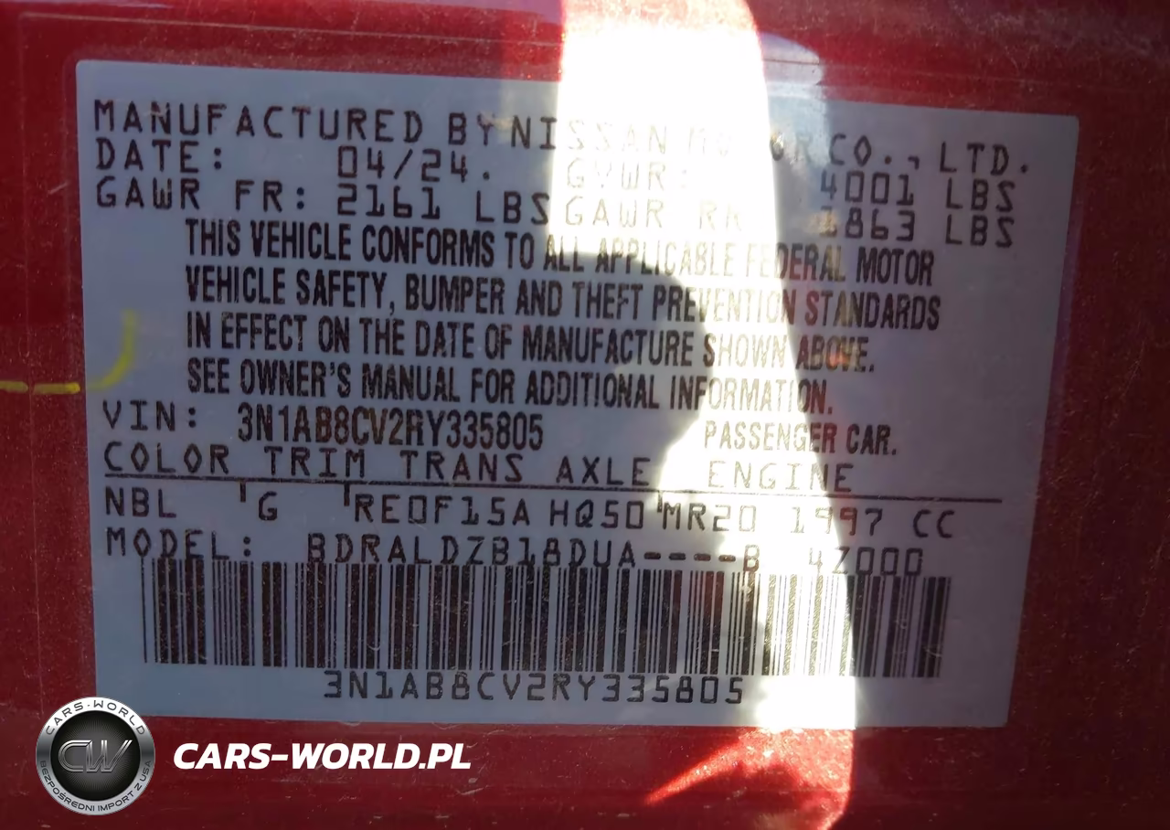 2024 Nissan Sentra Sv VIN:3N1AB8CV2RY335805 - 9