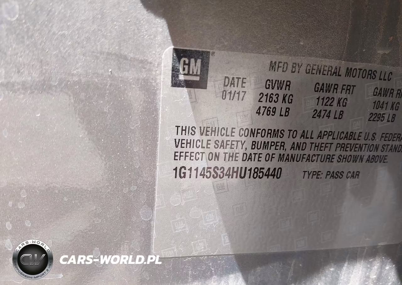 2017 Chevrolet Impala 2Lz VIN:1G1145S34HU185440 - 9