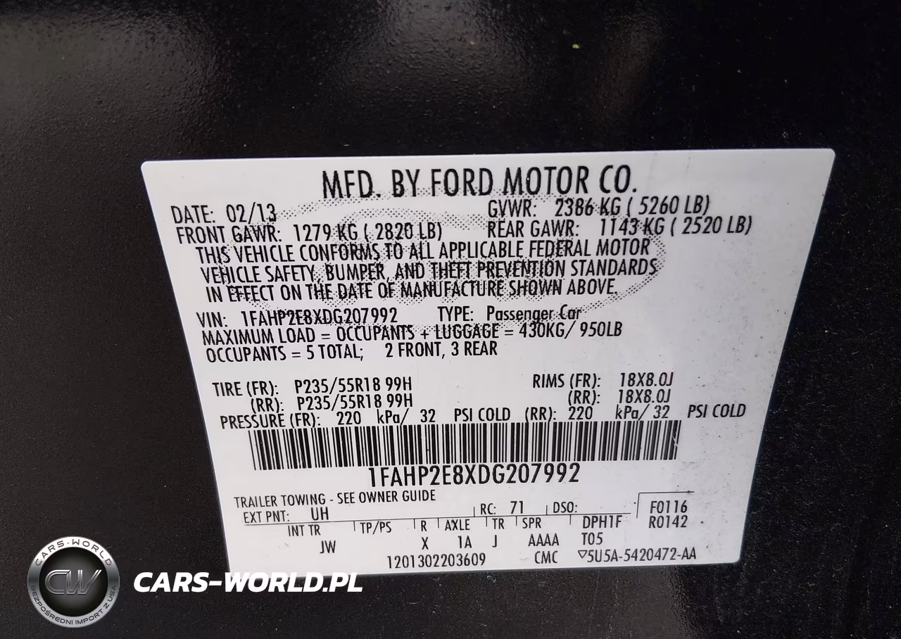 2013 Ford Taurus Sel VIN:1FAHP2E8XDG207992 - 9