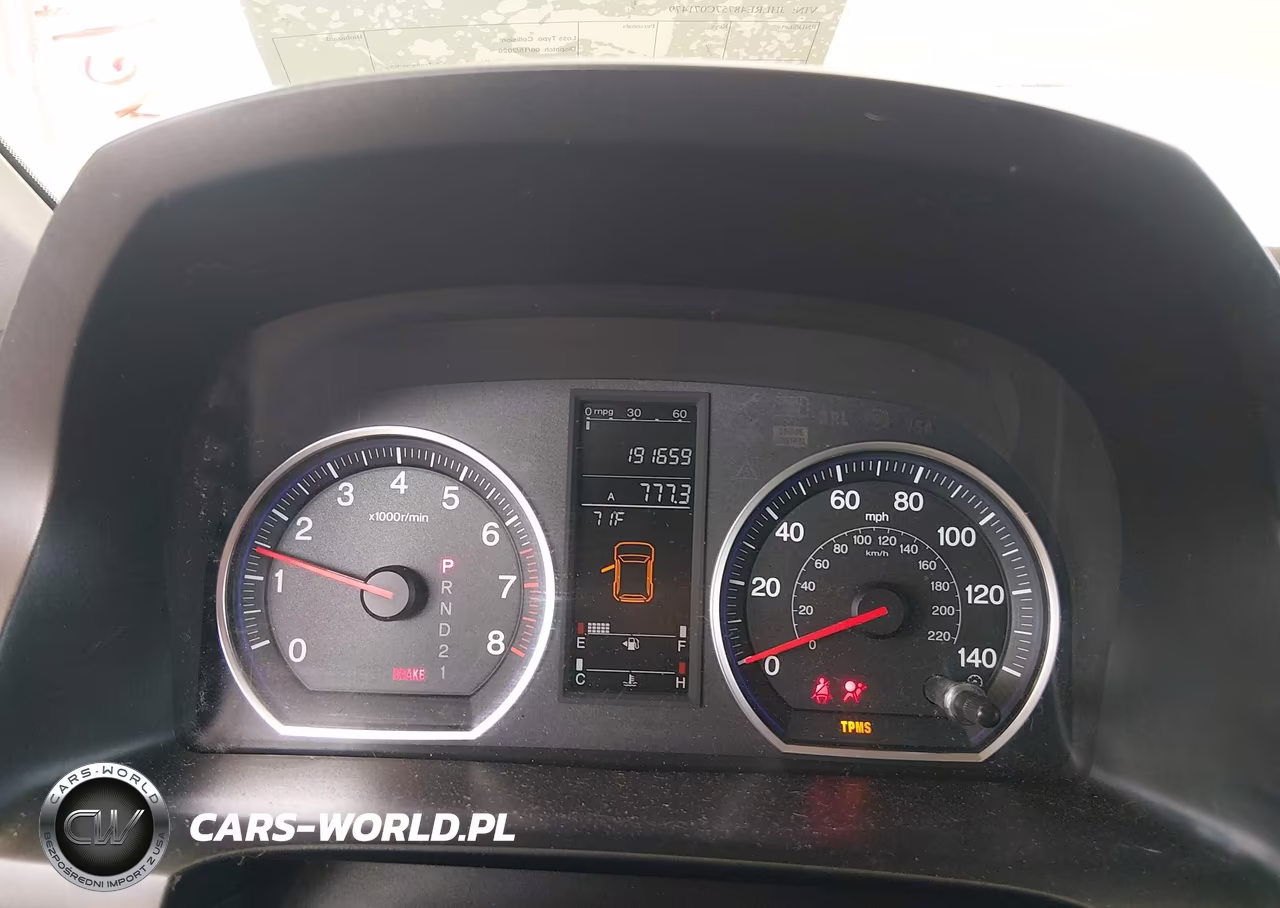 2007 Honda Cr-V Ex-L VIN:JHLRE48757C071479 - 7