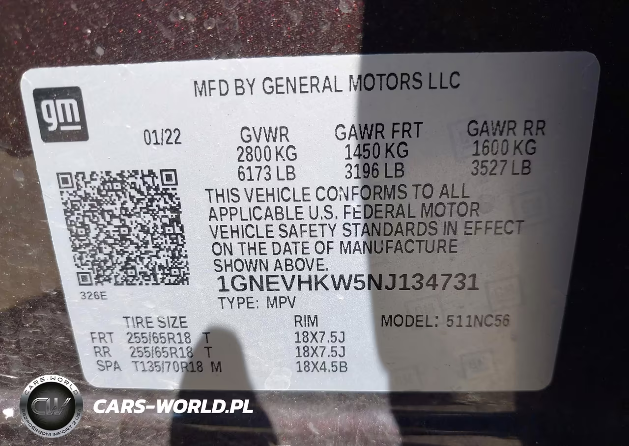 2022 Chevrolet Traverse Awd Lt Leather VIN:1GNEVHKW5NJ134731 - 9