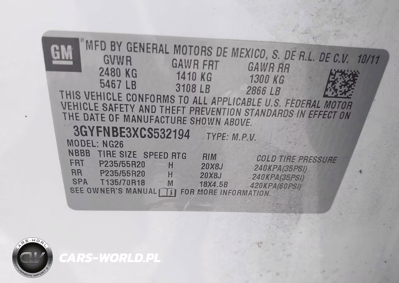 2012 Cadillac Srx Performance Collection VIN:3GYFNBE3XCS532194 - 9