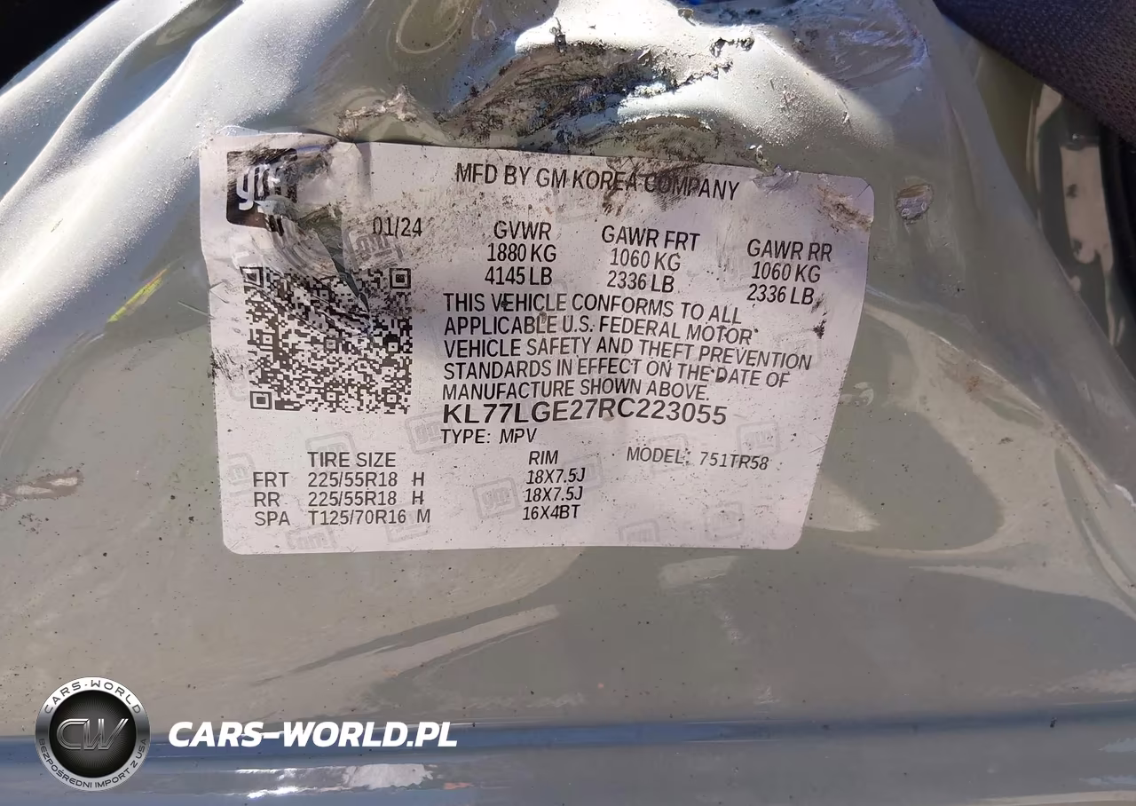 2024 Chevrolet Trax Fwd 1Rs VIN:KL77LGE27RC223055 - 9