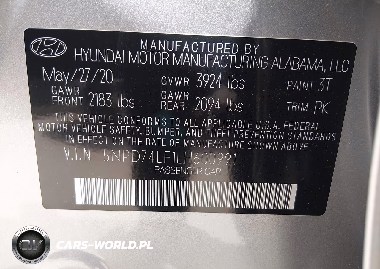 2020 Hyundai Elantra Se VIN:5NPD74LF1LH600991 - 9