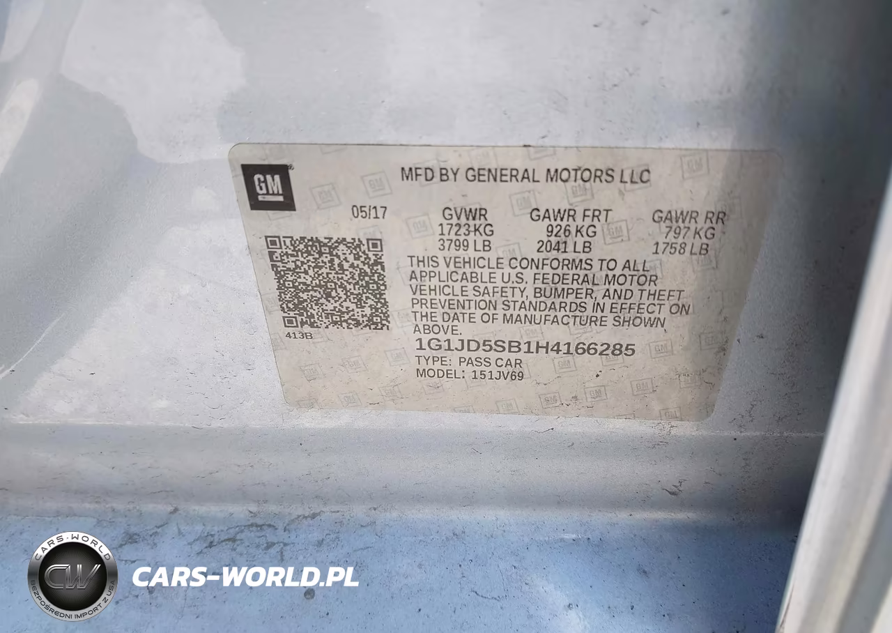 2017 Chevrolet Sonic Lt Auto VIN:1G1JD5SB1H4166285 - 9