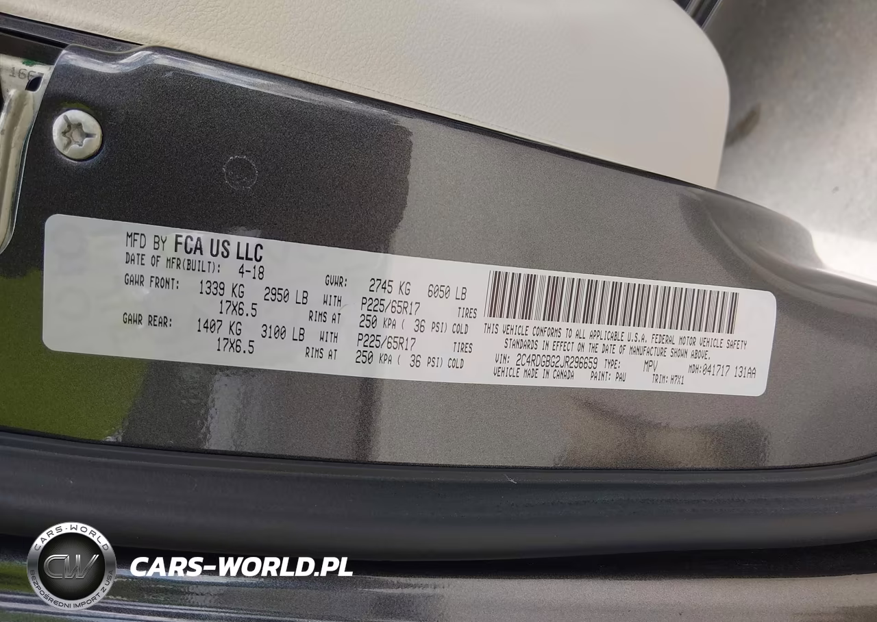 2018 Dodge Grand Caravan Se VIN:2C4RDGBG2JR296659 - 9