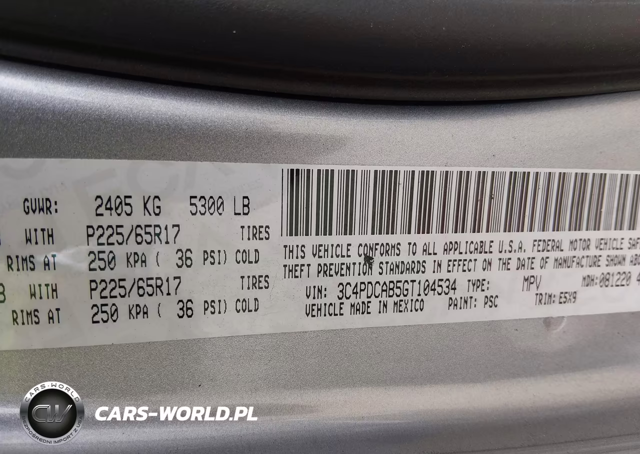 2016 Dodge Journey Se VIN:3C4PDCAB5GT104534 - 9