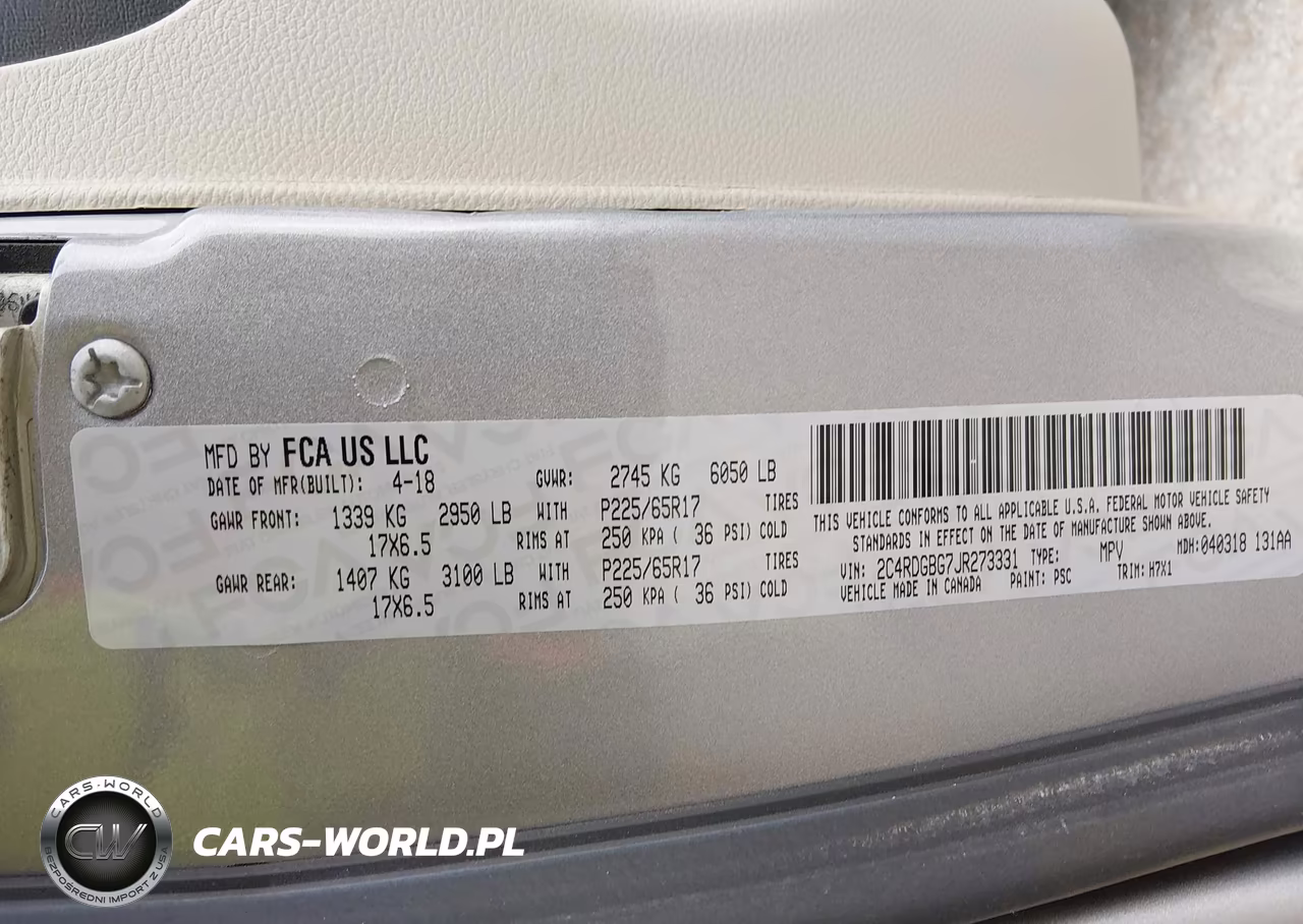 2018 Dodge Grand Caravan Se VIN:2C4RDGBG7JR273331 - 9
