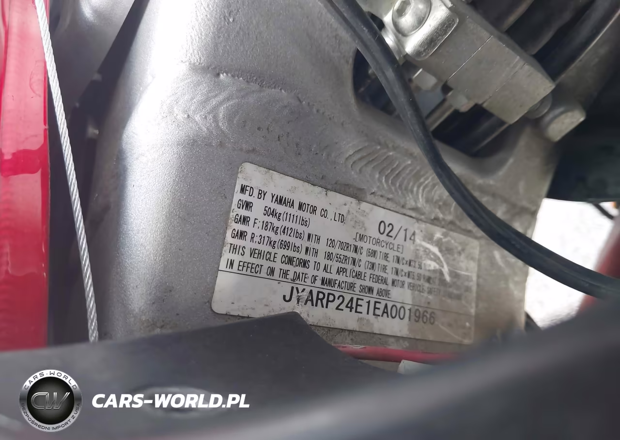2014 Yamaha Fjr1300 A VIN:JYARP24E1EA001966 - 10