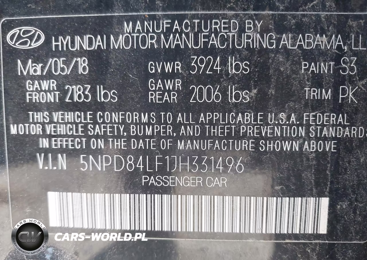 2018 Hyundai Elantra Sel VIN:5NPD84LF1JH331496 - 9
