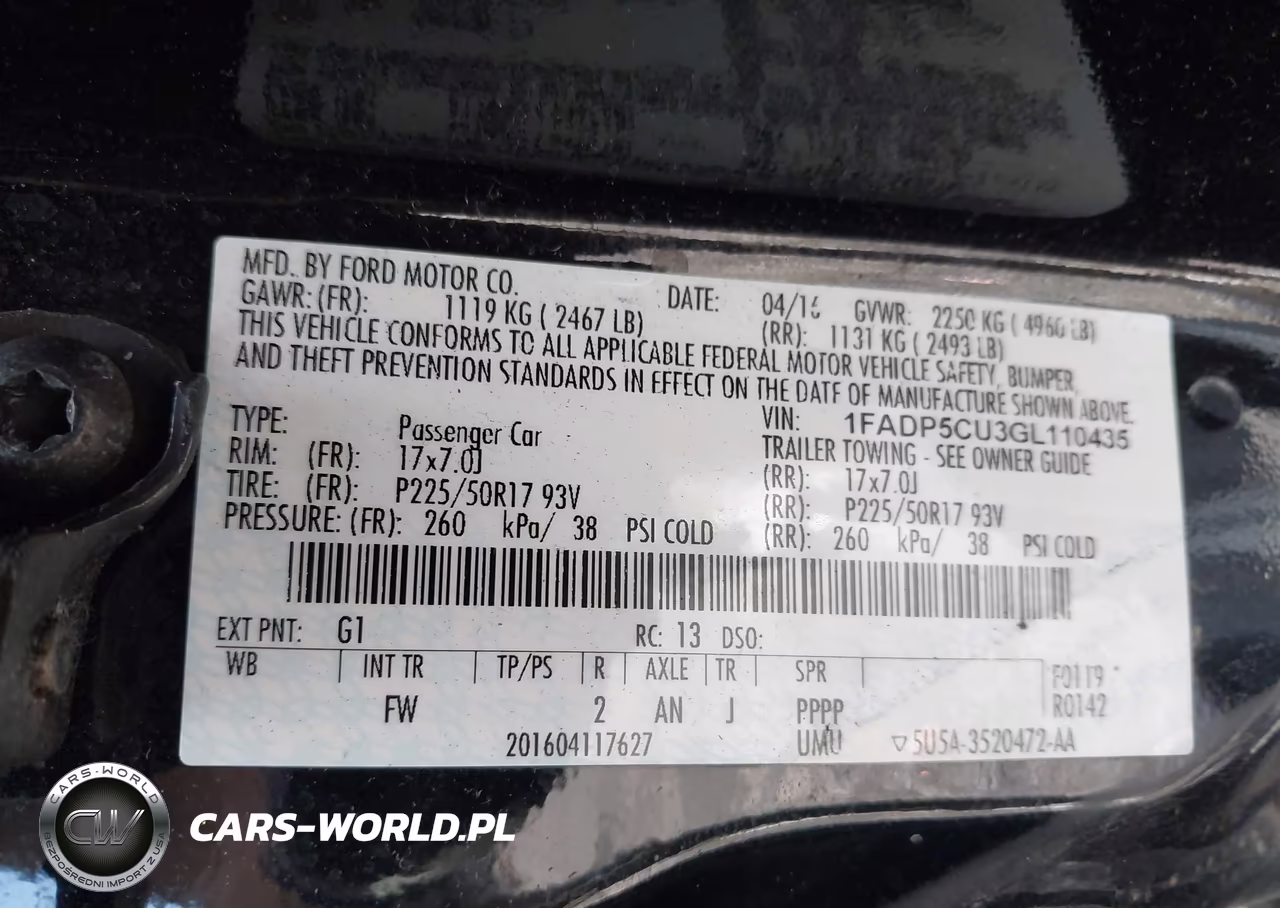 2016 Ford C-Max Energi Sel VIN:1FADP5CU3GL110435 - 9