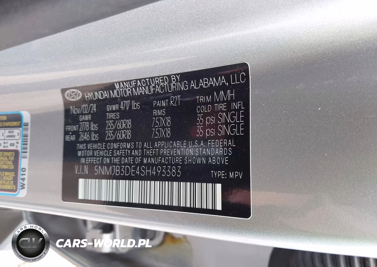 2025 Hyundai Tucson Sel VIN:5NMJB3DE4SH493383 - 9