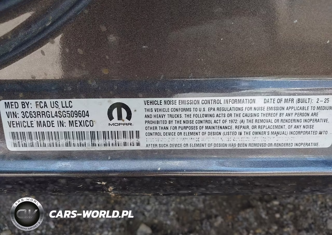 2025 Ram 3500 Tradesman 4X4 8' Box VIN:3C63RRGL4SG509604 - 8