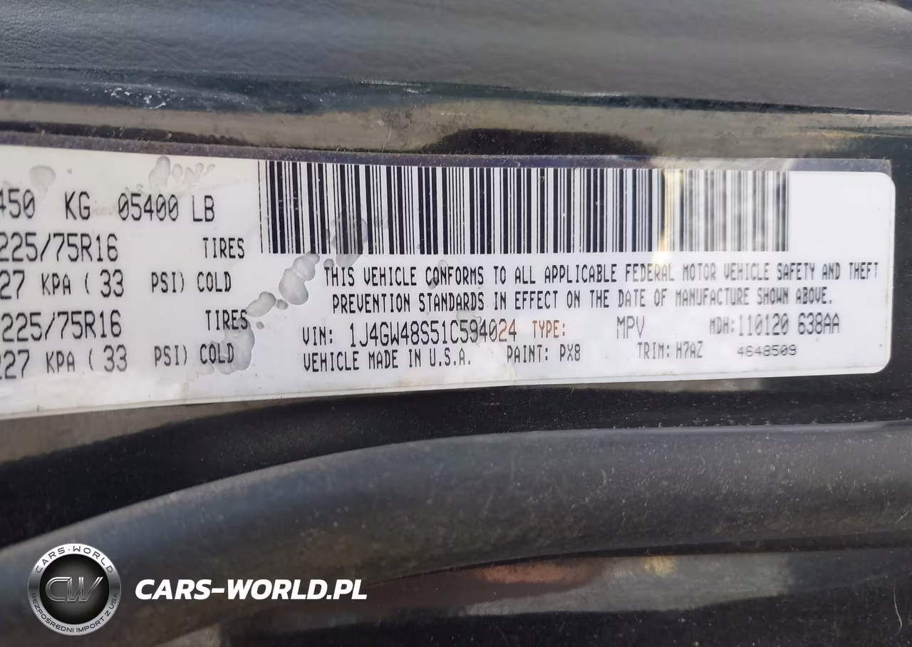 2001 Jeep Grand Cherokee Laredo VIN:1J4GW48S51C594024 - 9