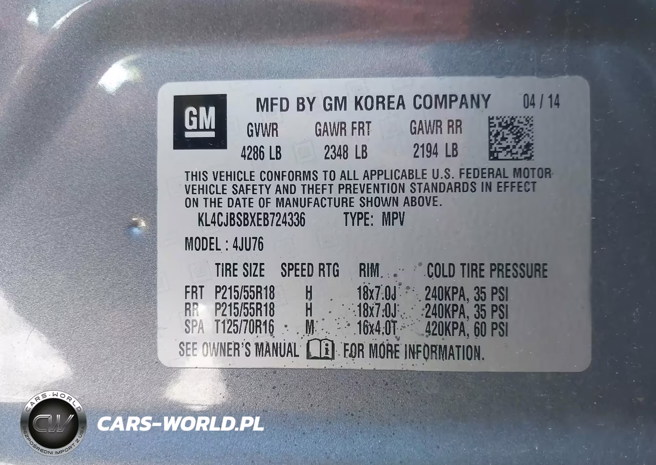 2014 Buick Encore Convenience VIN:KL4CJBSBXEB724336 - 9