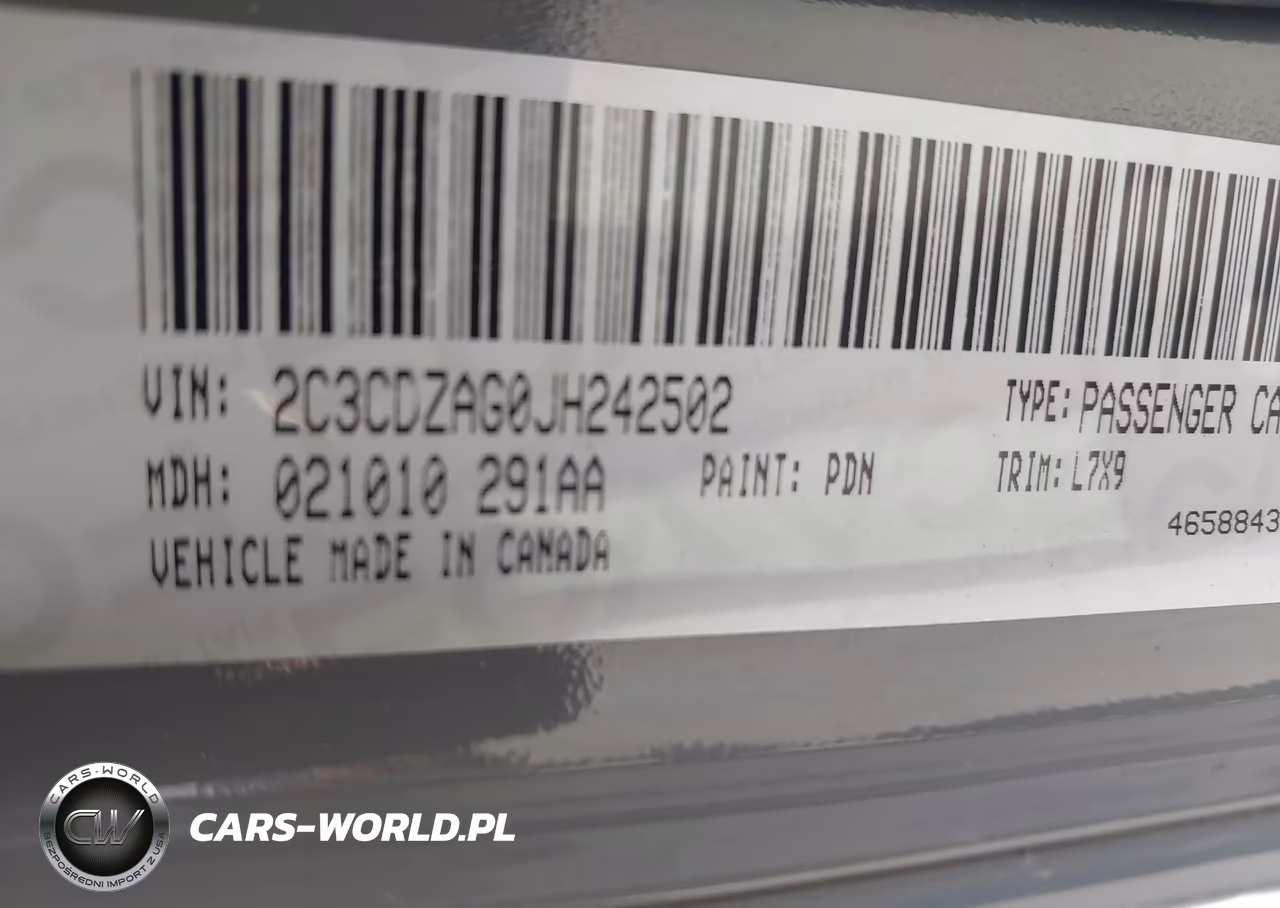 2018 Dodge Challenger Sxt VIN:2C3CDZAG0JH242502 - 9