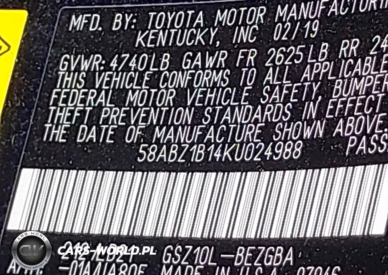 2019 Lexus Es 350 VIN:58ABZ1B14KU024988 - 9