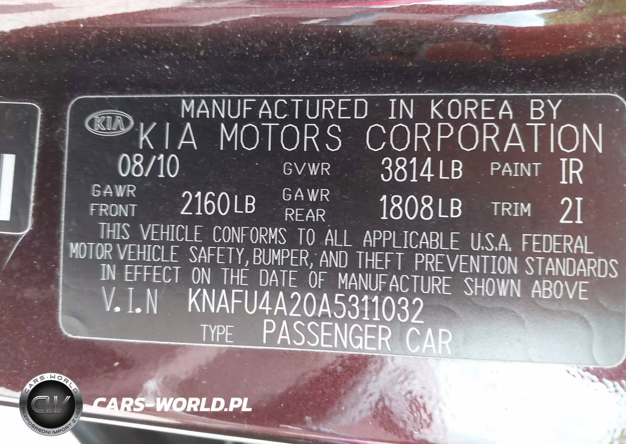 2010 Kia Forte Ex VIN:KNAFU4A20A5311032 - 9