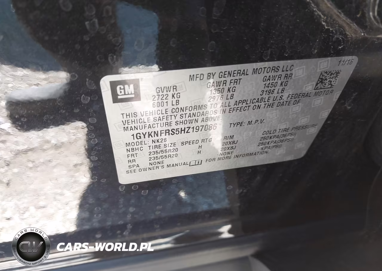 2017 Cadillac Xt5 Platinum VIN:1GYKNFRS5HZ197086 - 9