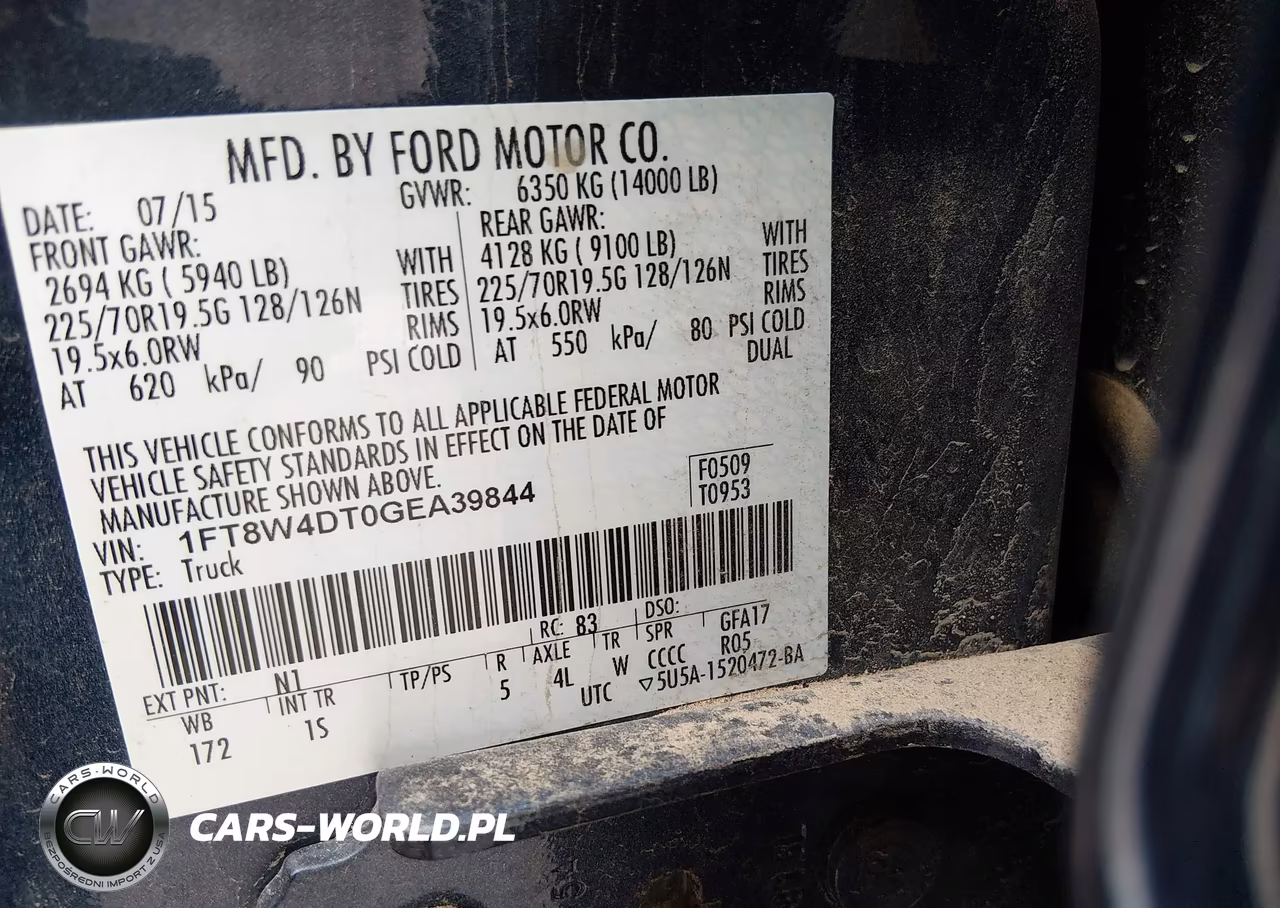 2016 Ford F-450 Xl VIN:1FT8W4DT0GEA39844 - 9