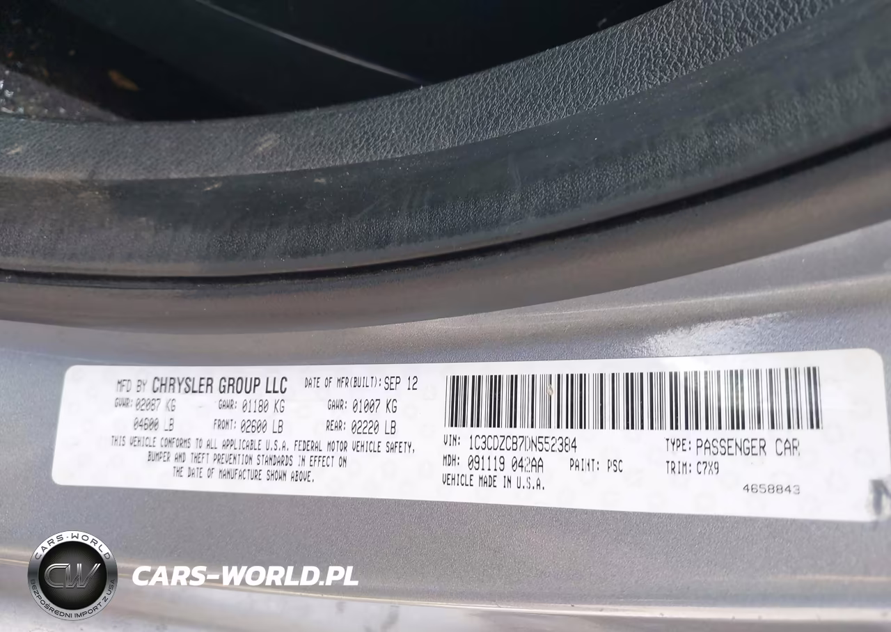 2013 Dodge Avenger Sxt VIN:1C3CDZCB7DN552384 - 9