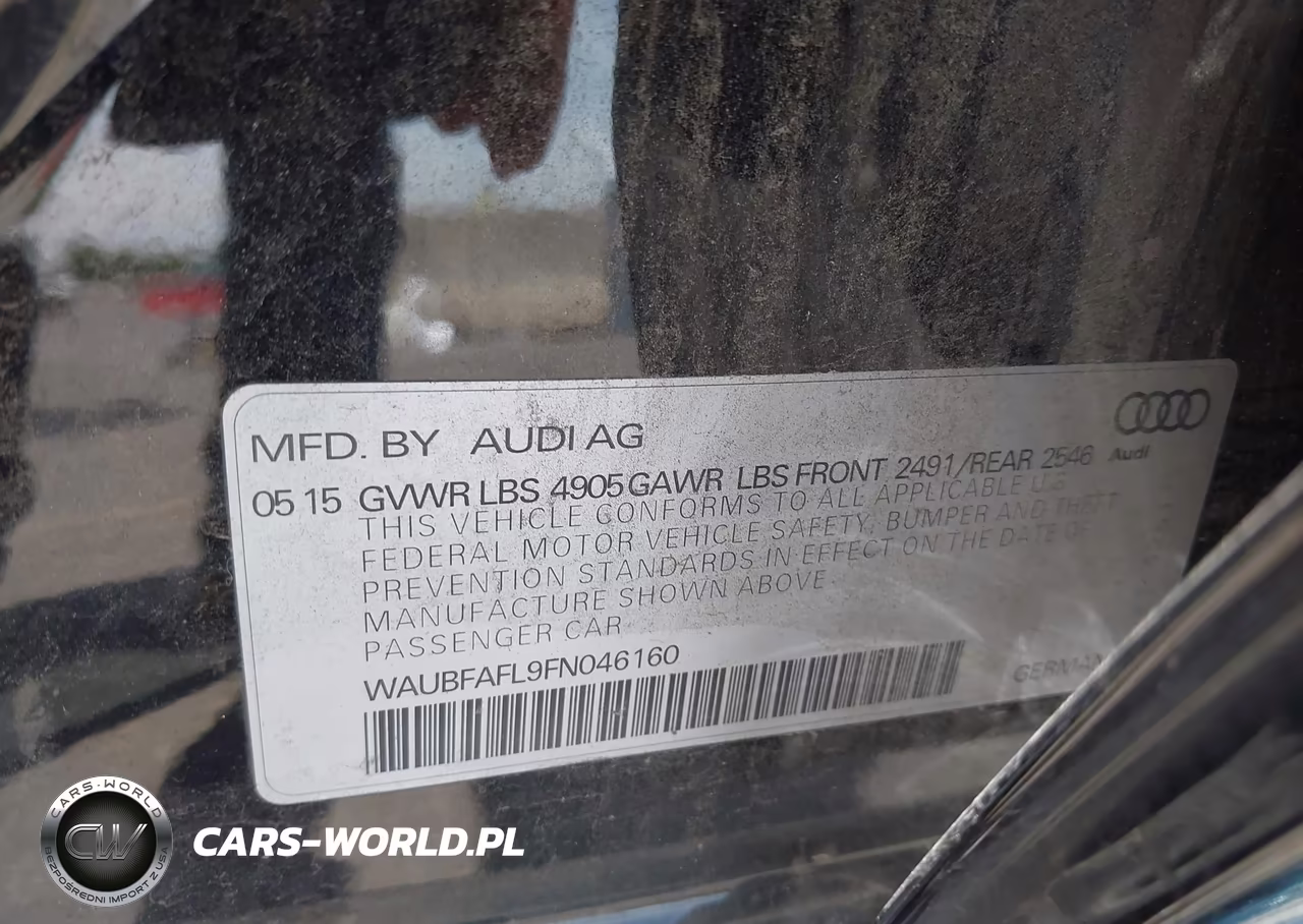 2015 Audi A4 Premium VIN:WAUBFAFL9FN046160 - 9
