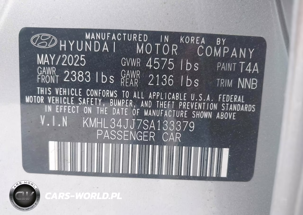 2025 Hyundai Sonata Hybrid Sel VIN:KMHL34JJ7SA133379 - 9
