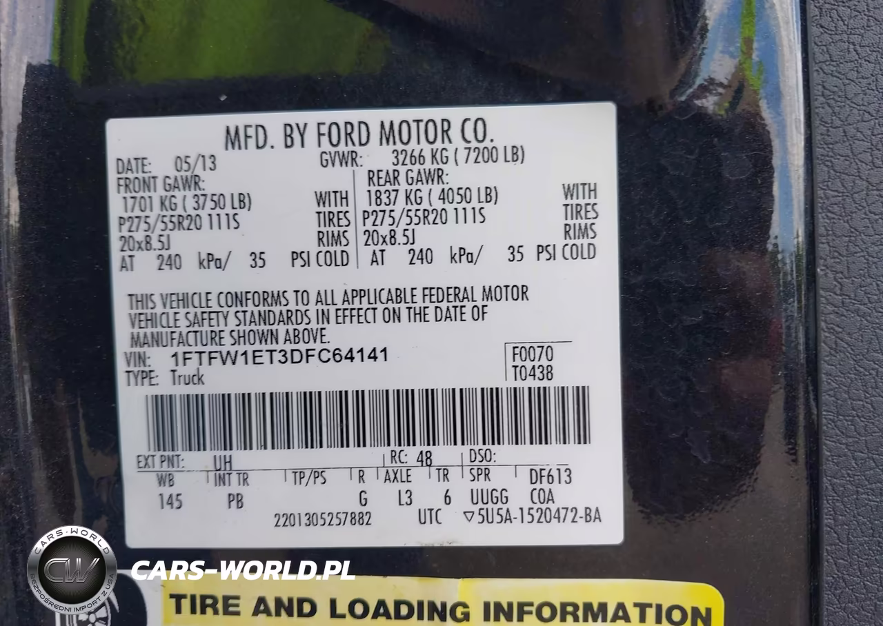 2013 Ford F-150 Platinum VIN:1FTFW1ET3DFC64141 - 9
