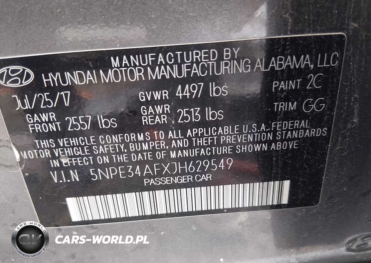 2018 Hyundai Sonata Sel VIN:5NPE34AFXJH629549 - 9