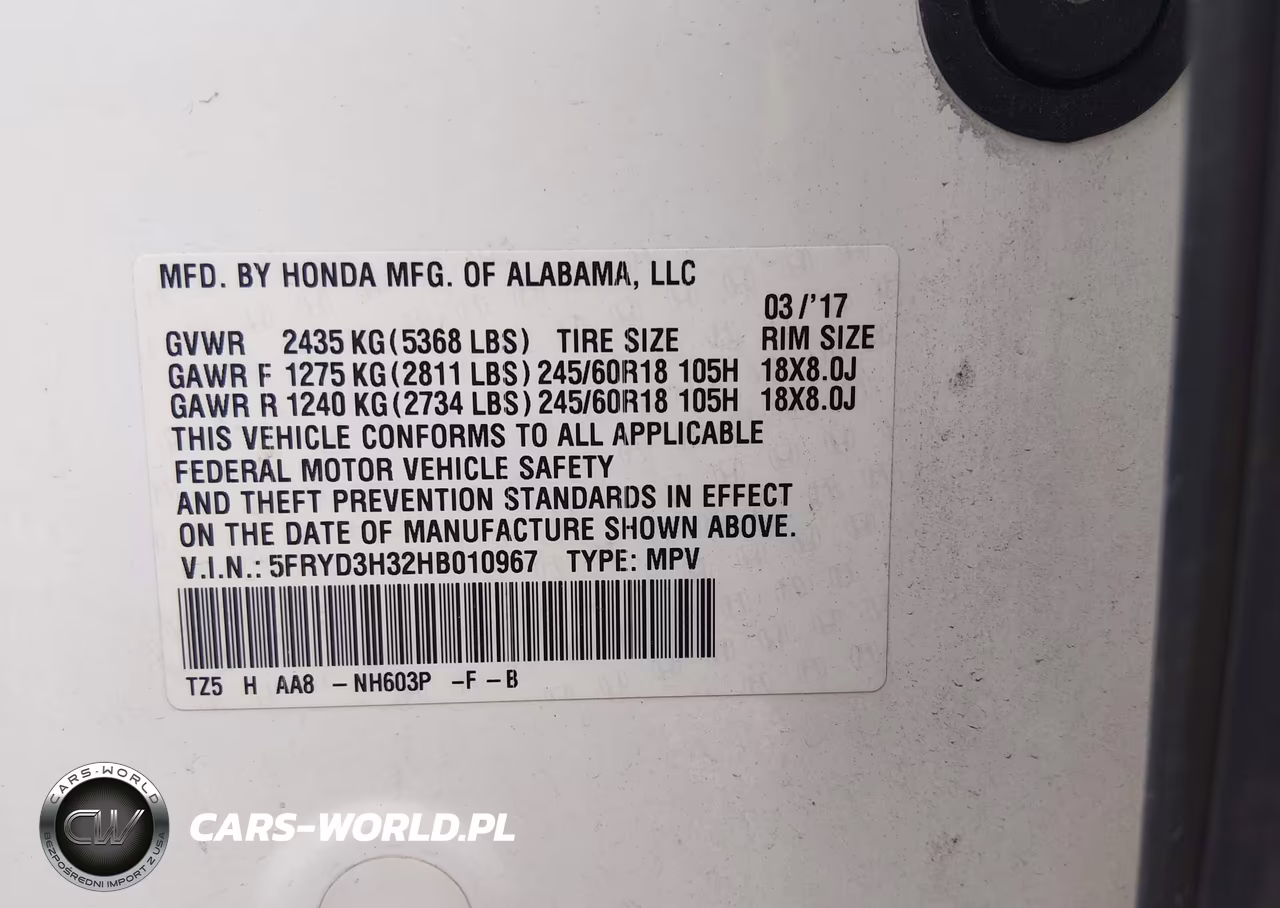 2017 Acura Mdx VIN:5FRYD3H32HB010967 - 9