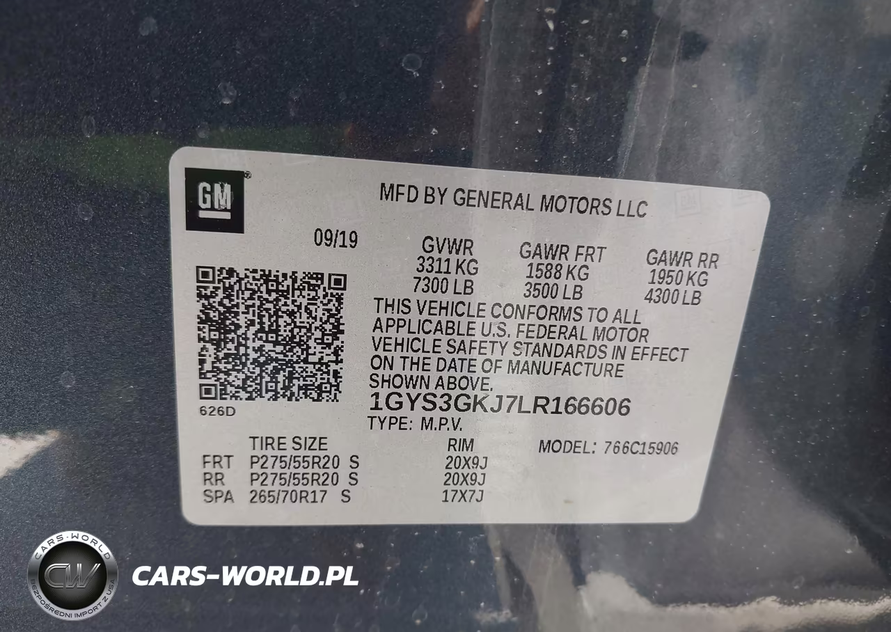 2020 Cadillac Escalade Esv 2Wd VIN:1GYS3GKJ7LR166606 - 9