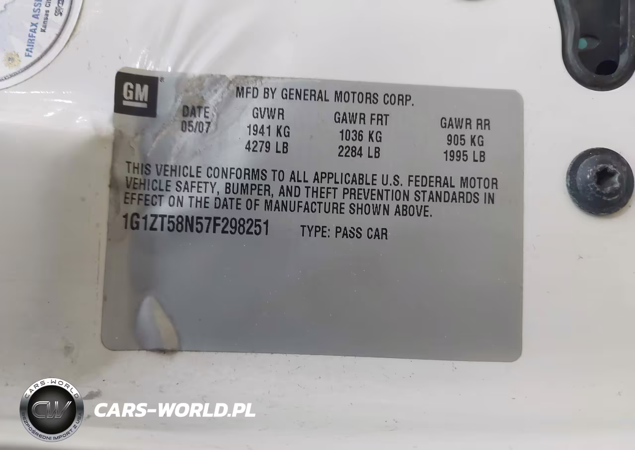 2007 Chevrolet Malibu Lt W-2Lt VIN:1G1ZT58N57F298251 - 9
