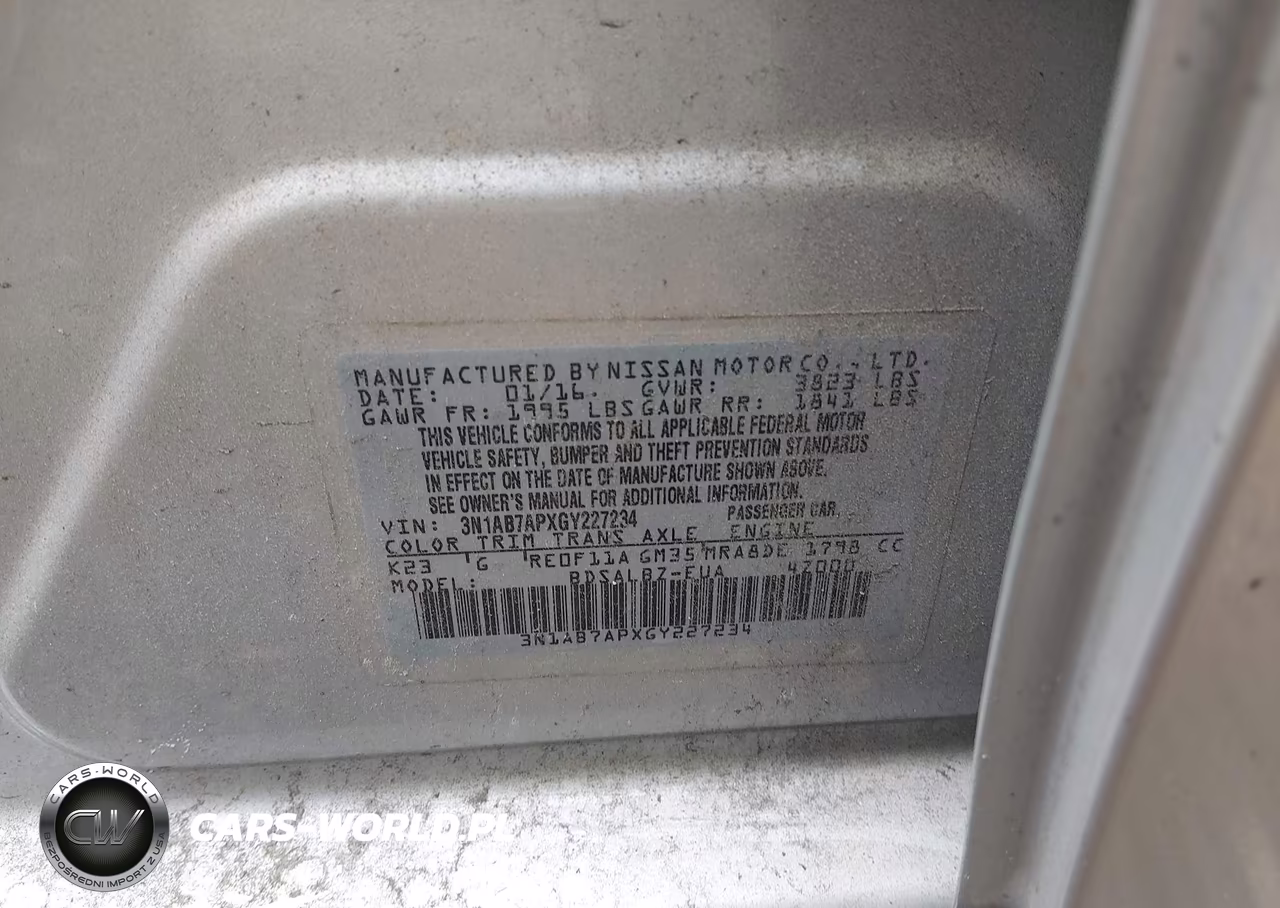 2016 Nissan Sentra S VIN:3N1AB7APXGY227234 - 9