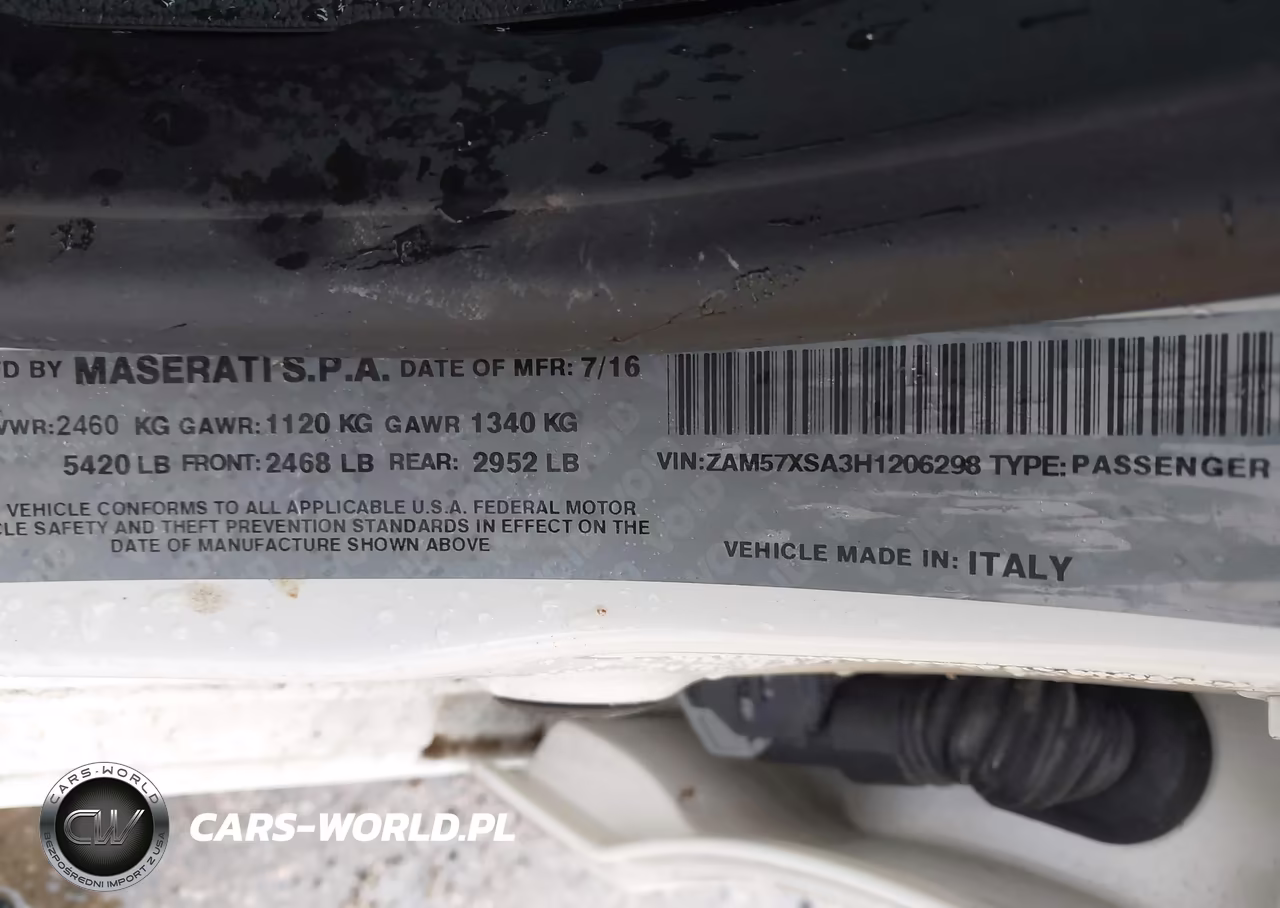 2017 Maserati Ghibli VIN:ZAM57XSA3H1206298 - 9