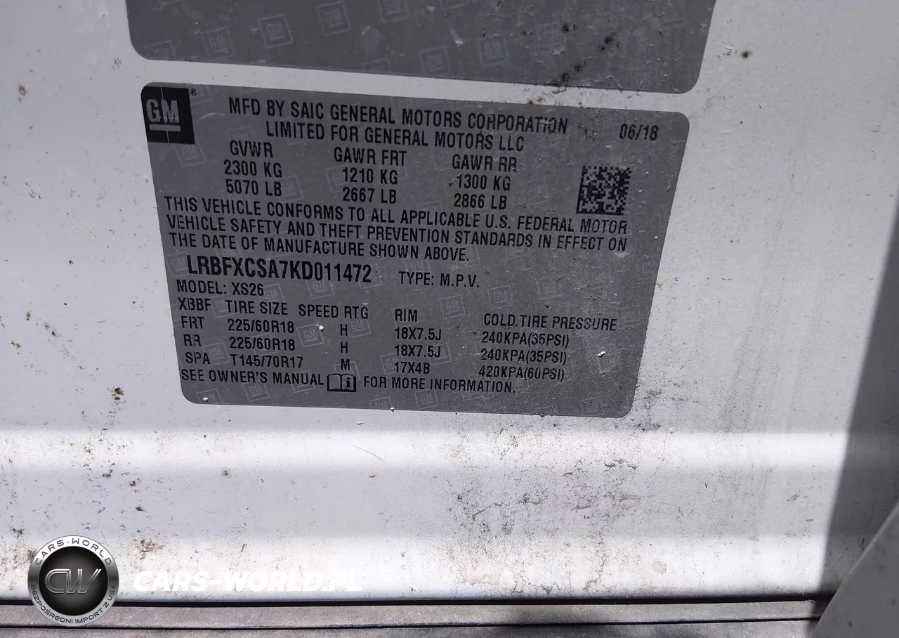 2019 Buick Envision Fwd Essence VIN:LRBFXCSA7KD011472 - 9