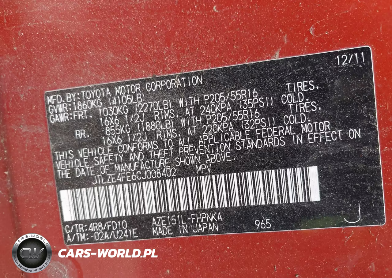 2012 Scion Xb Release Series 9.0 VIN:JTLZE4FE6CJ008402 - 9