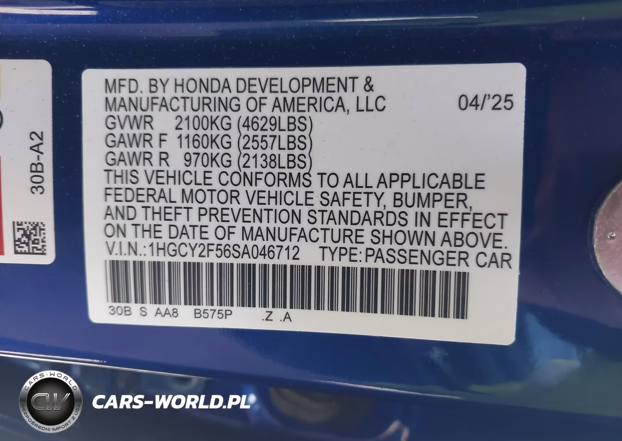 2025 Honda Accord Hybrid Sport VIN:1HGCY2F56SA046712 - 18