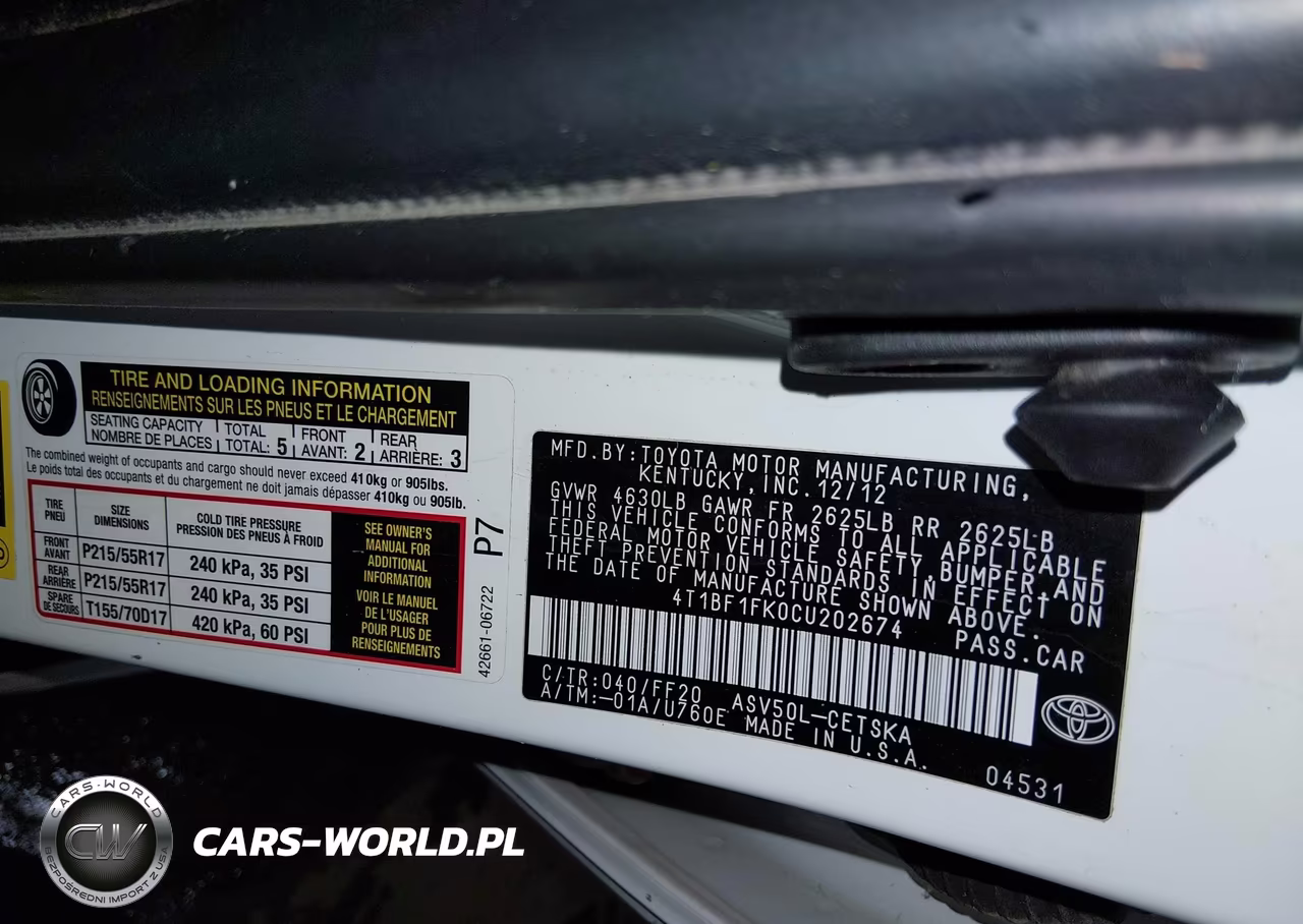 2012 Toyota Camry Se VIN:4T1BF1FK0CU202674 - 9