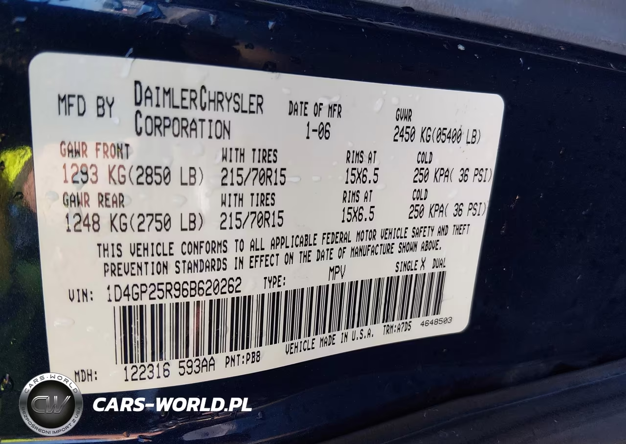 2006 Dodge Caravan Se VIN:1D4GP25R96B620262 - 9