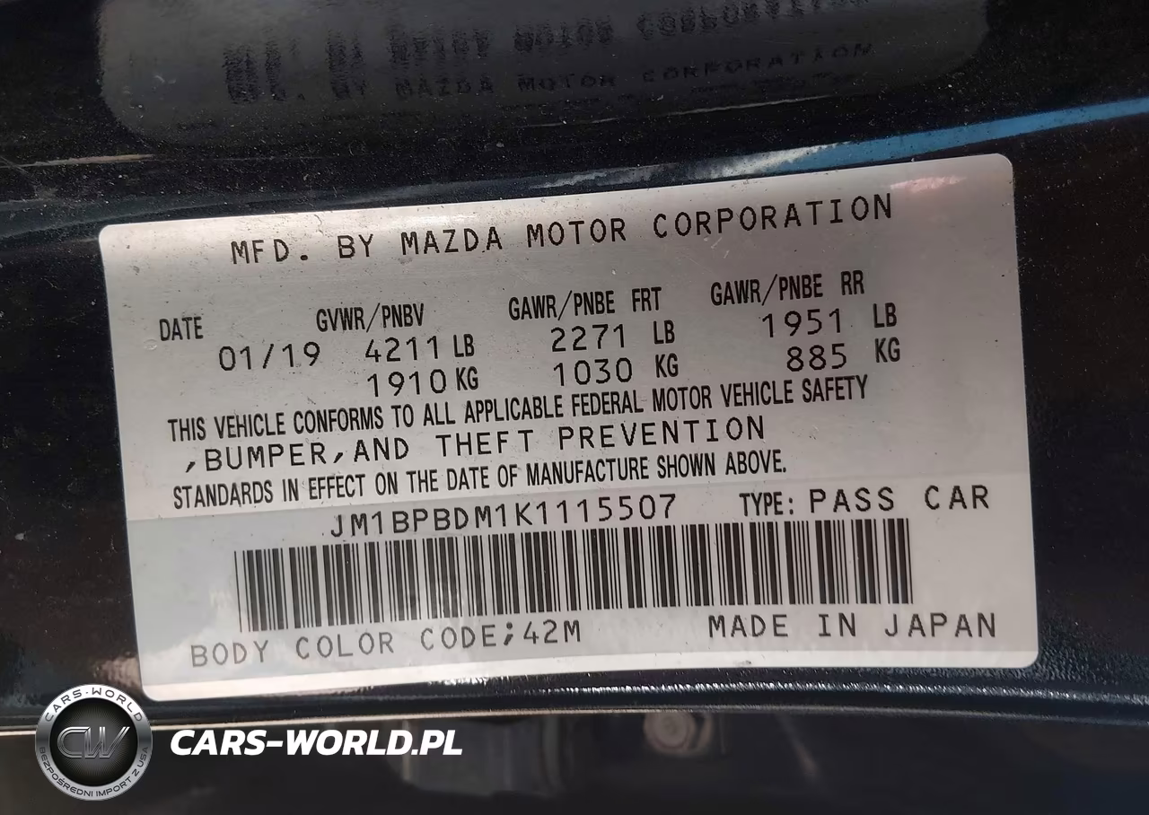 2019 Mazda Mazda3 Preferred Package VIN:JM1BPBDM1K1115507 - 9