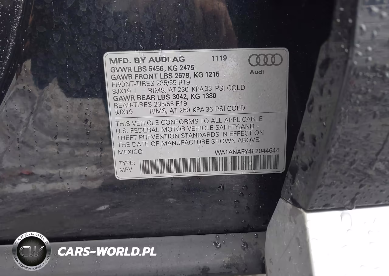 2020 Audi Q5 Premium 45 Tfsi Quattro S Tronic VIN:WA1ANAFY4L2044644 - 9