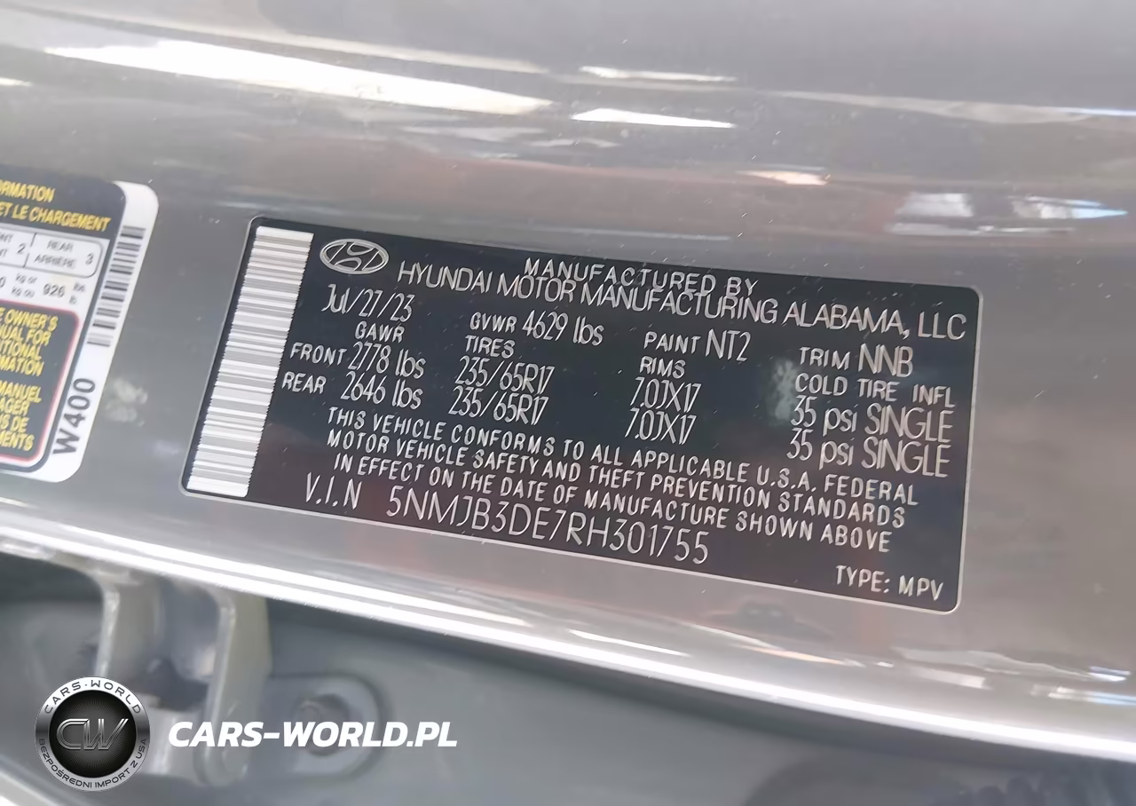 2024 Hyundai Tucson Sel VIN:5NMJB3DE7RH301755 - 9