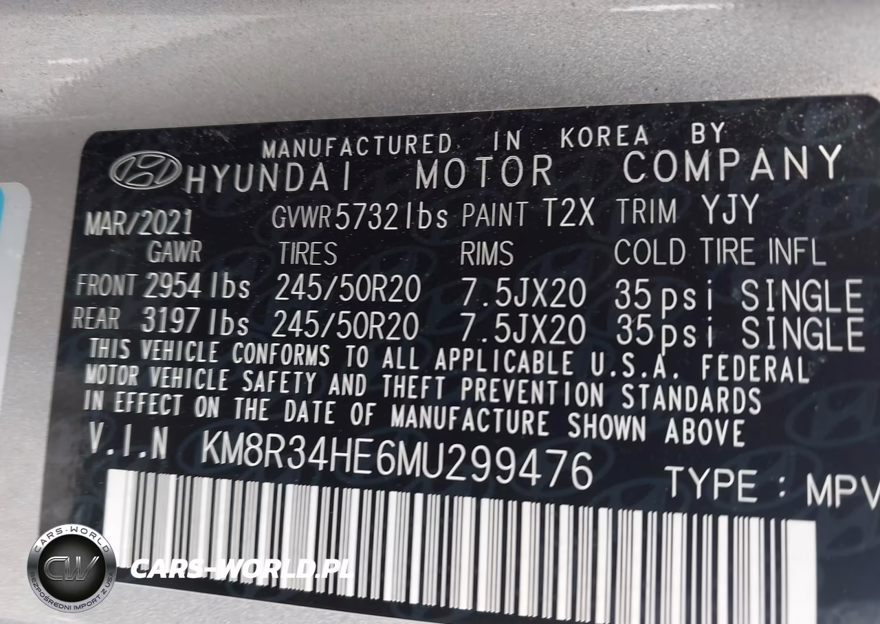 2021 Hyundai Palisade Sel VIN:KM8R34HE6MU299476 - 9