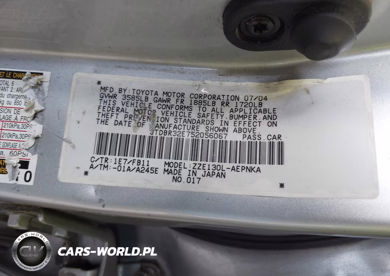 2005 Toyota Corolla Le VIN:JTDBR32E752056067 - 9
