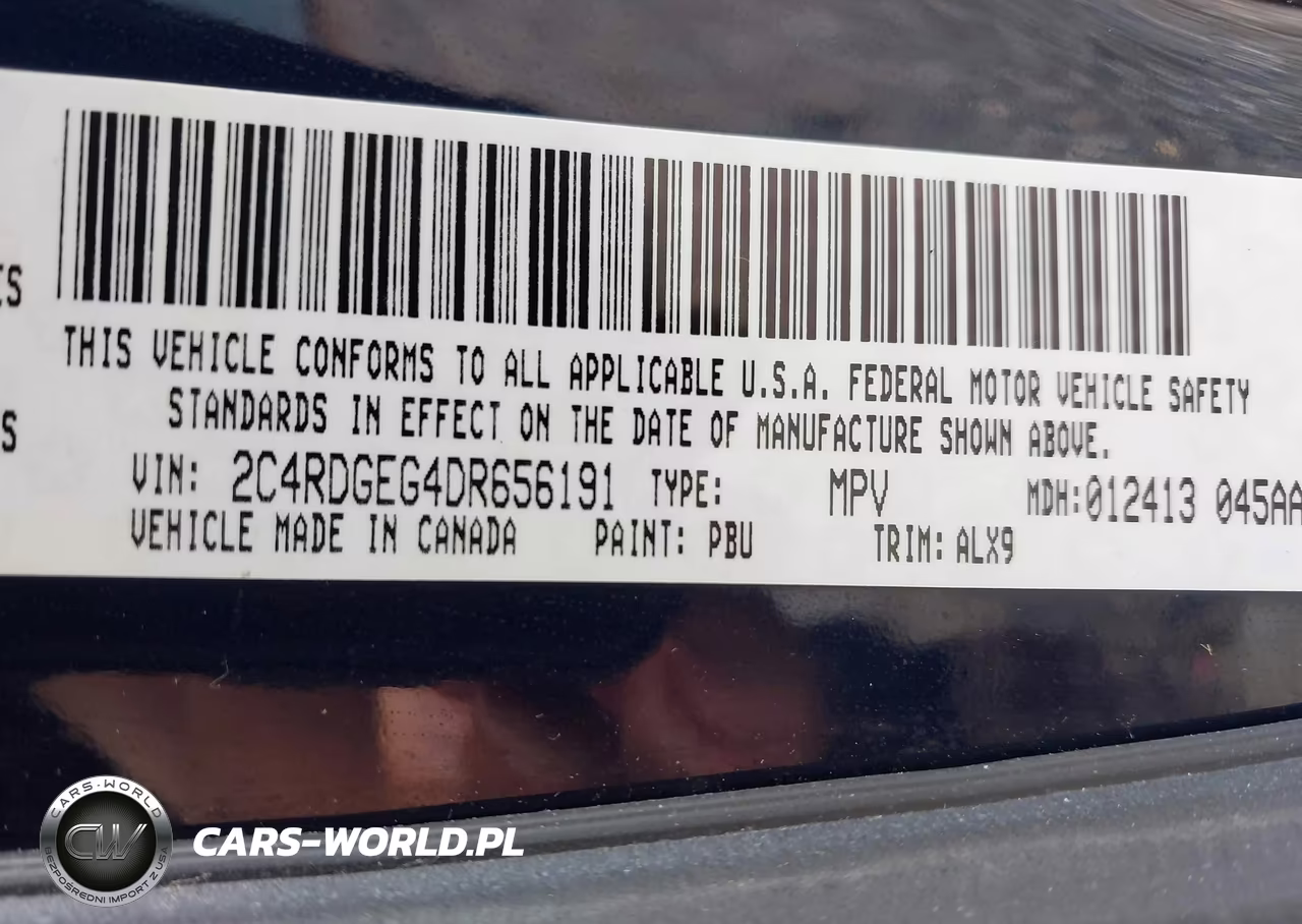 2013 Dodge Grand Caravan R-T VIN:2C4RDGEG4DR656191 - 9