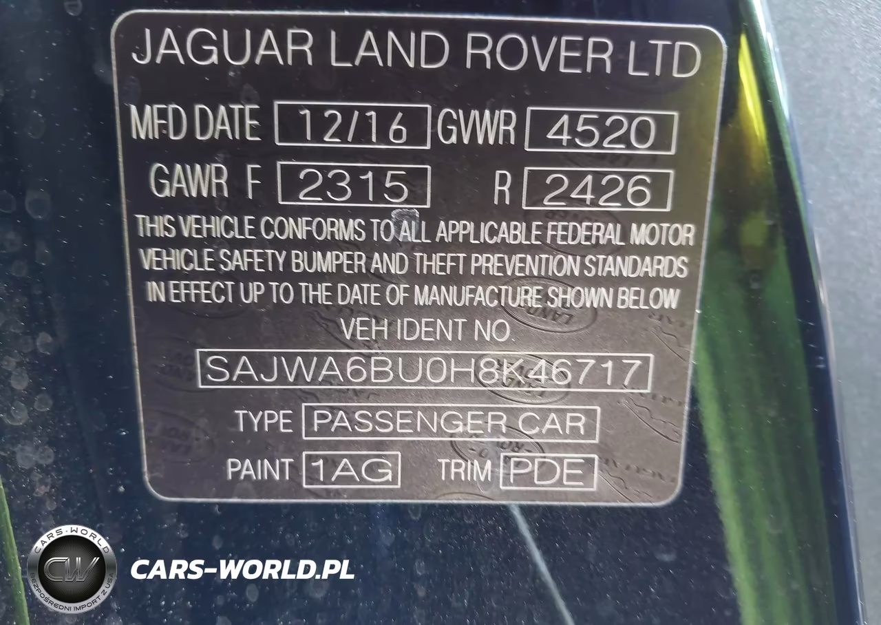 2017 Jaguar F-Type S-S British Design Edition VIN:SAJWA6BU0H8K46717 - 9