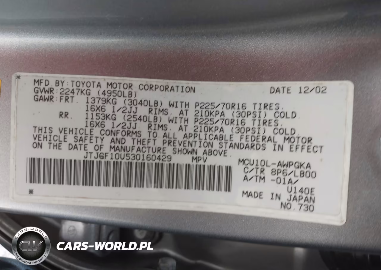 2003 Lexus Rx 300 VIN:JTJGF10U530160429 - 9