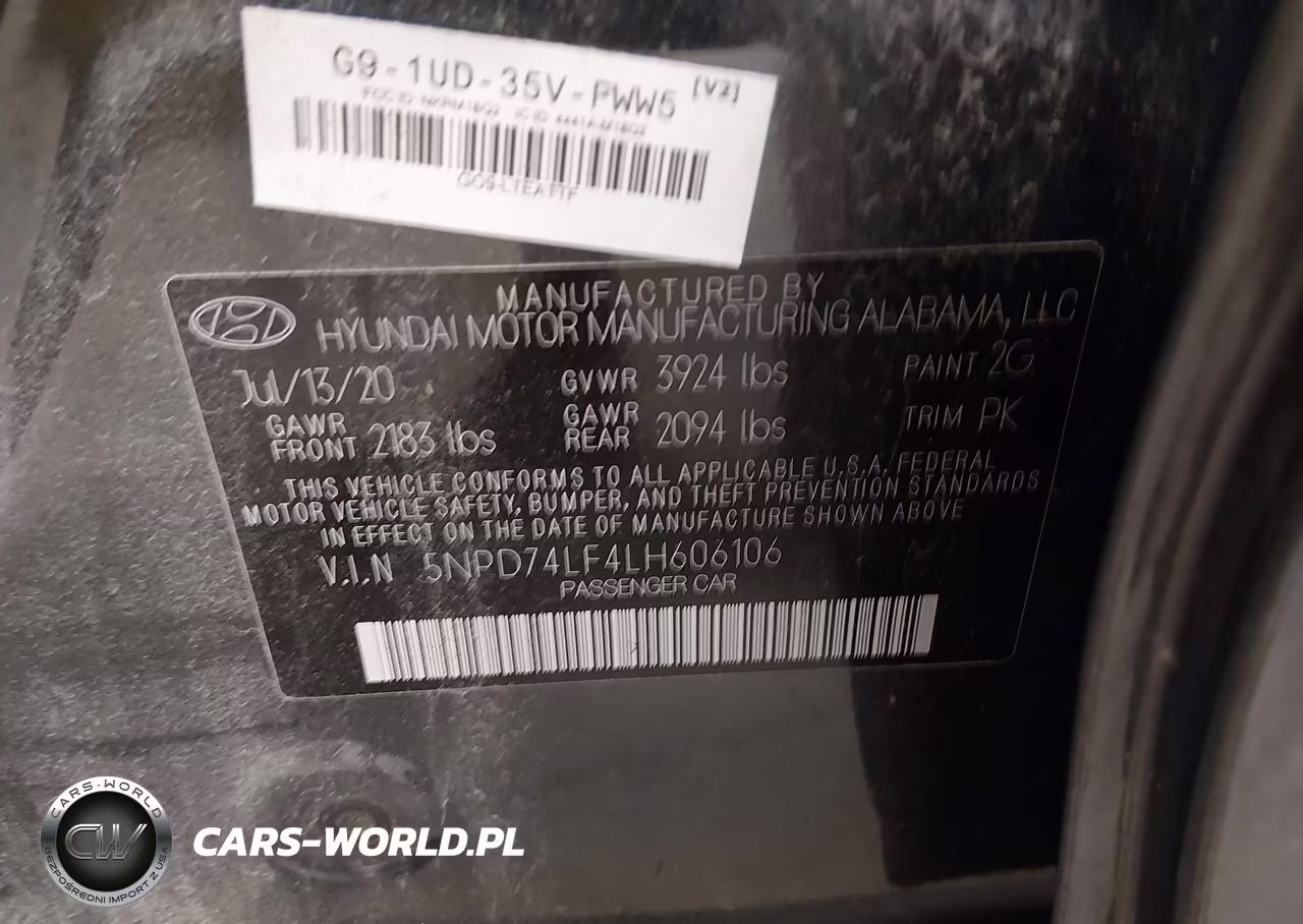 2020 Hyundai Elantra Se VIN:5NPD74LF4LH606106 - 9