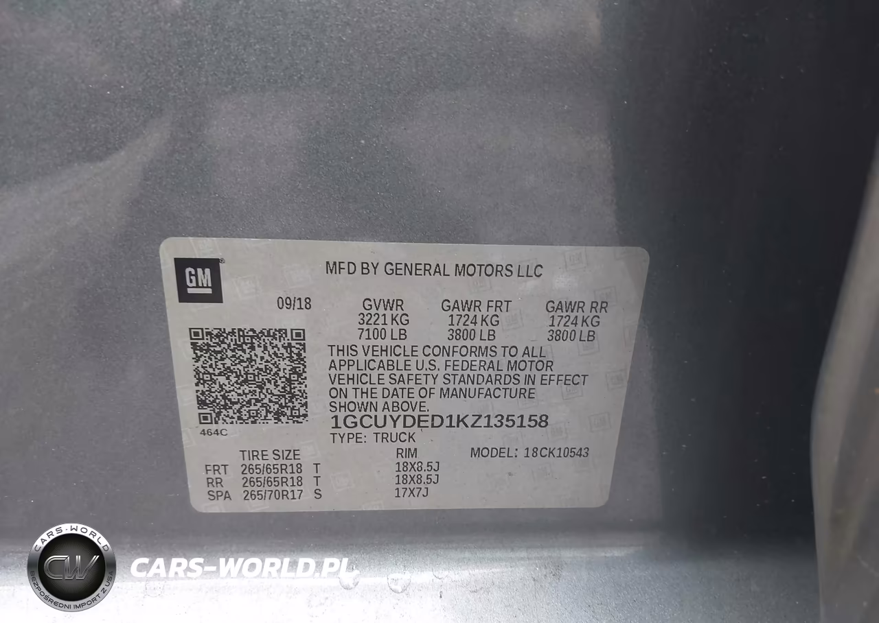 2019 Chevrolet Silverado 1500 Lt VIN:1GCUYDED1KZ135158 - 9